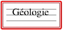 menu géologie